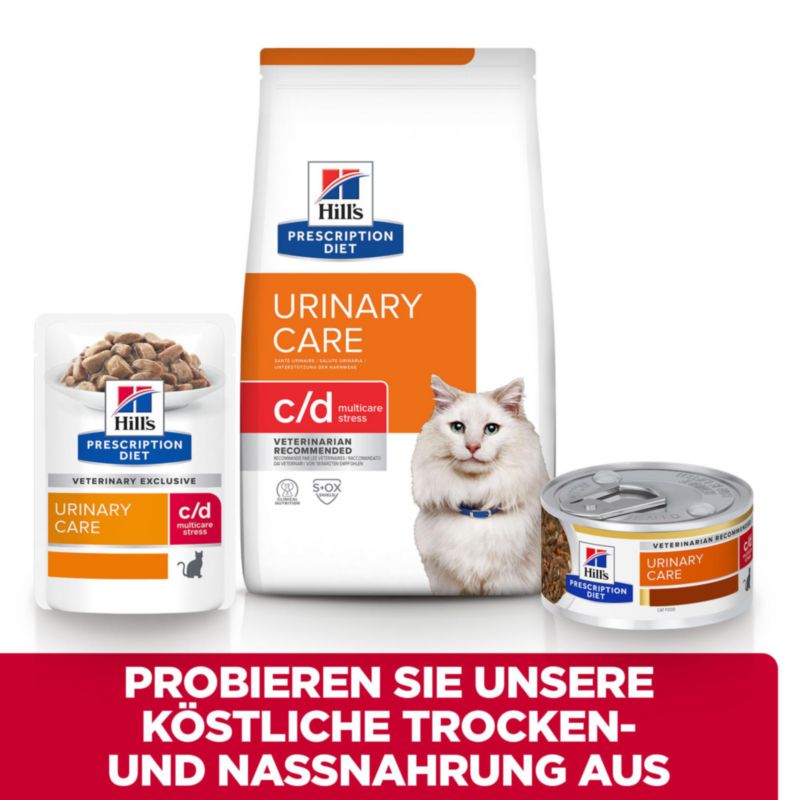  Hills Feline C/d Multicare Stress Lachs Frischebeutel Für Katzen 12 X 85 G Lachs Frischebeutel