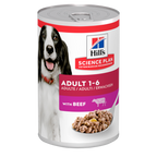  Hills Science Plan Canine Adult Rind Dosenfutter Für Hunde 12 X 370 G Dosenfutter Mit Rind
