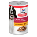  Hills Science Plan Canine Adult Huhn Dosenfutter Für Hunde 12 X 370 G Dosenfutter Mit Huhn