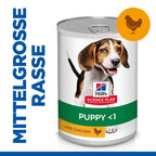  Hills Science Plan Canine Hund Puppy Huhn Dosenfutter 12 X 370 G Dosenfutter Mit Huhn