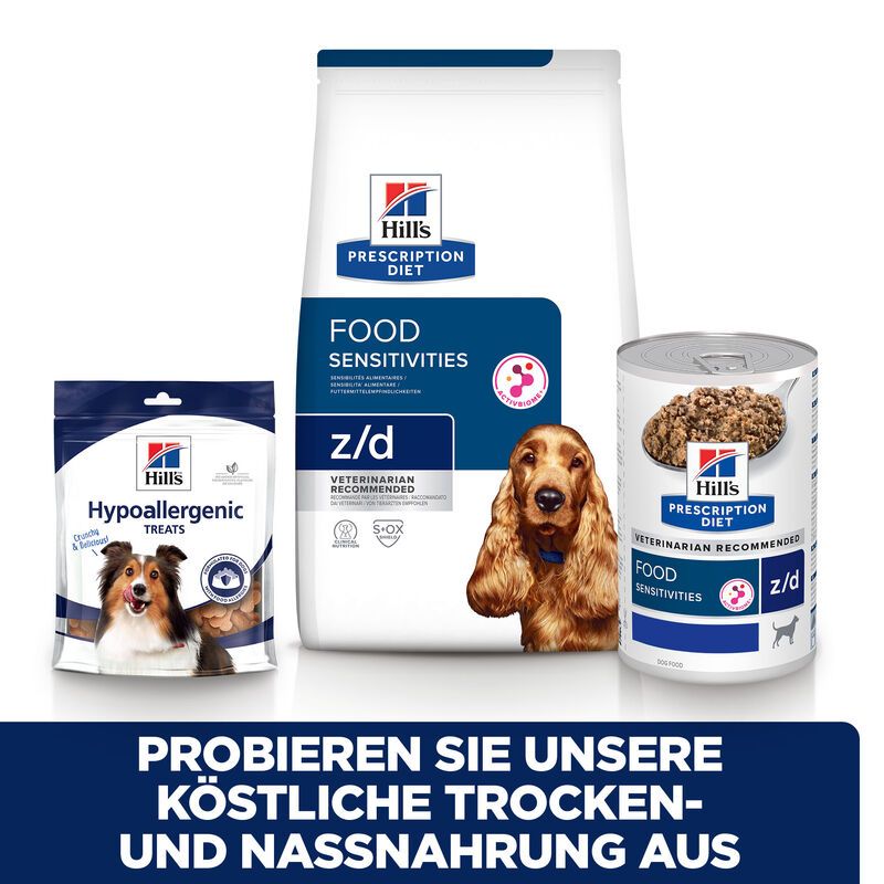  Hills Z/D ActivBiome+ Hundefutter Bei Futtermittelallergie 3 Kg ActivBiome+ Trockenfutter Für Hunde