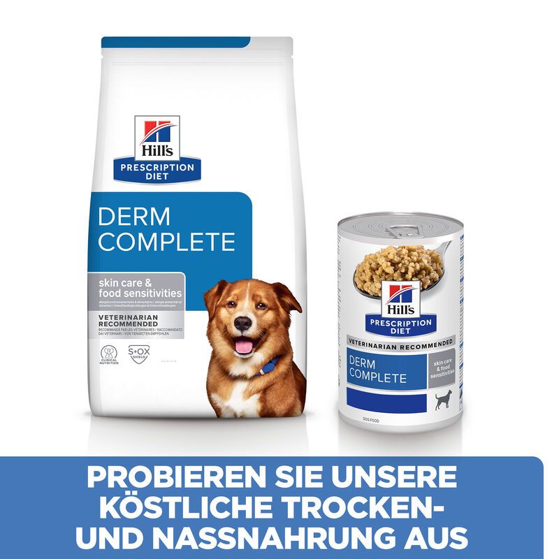  Hills Prescription Diet Canine Derm Complete Dosenfutter Für Hunde 12 X 370 G Dosenfutter Für Hunde