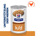  Hills K/D Für Hunde Dosenfutter Mit Huhn 12 X 370 G Dosenfutter Für Hunde