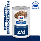  Hills Z/D ActivBiome+ Dosenfutter Für Hunde Bei Futtermittelallergie 12 X 370 G (ActivBiome+) Dosenfutter Für Hunde