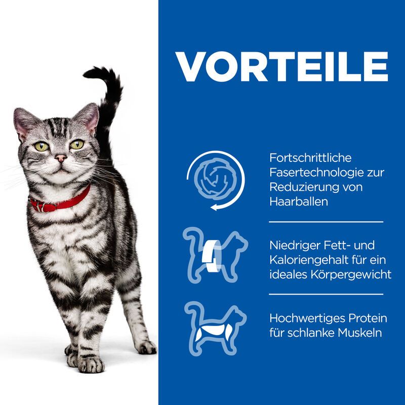  Hills Science Plan Feline Adult Hairball Indoor Trockenfutter Mit Huhn 10 Kg Trockenfutter Für Katzen