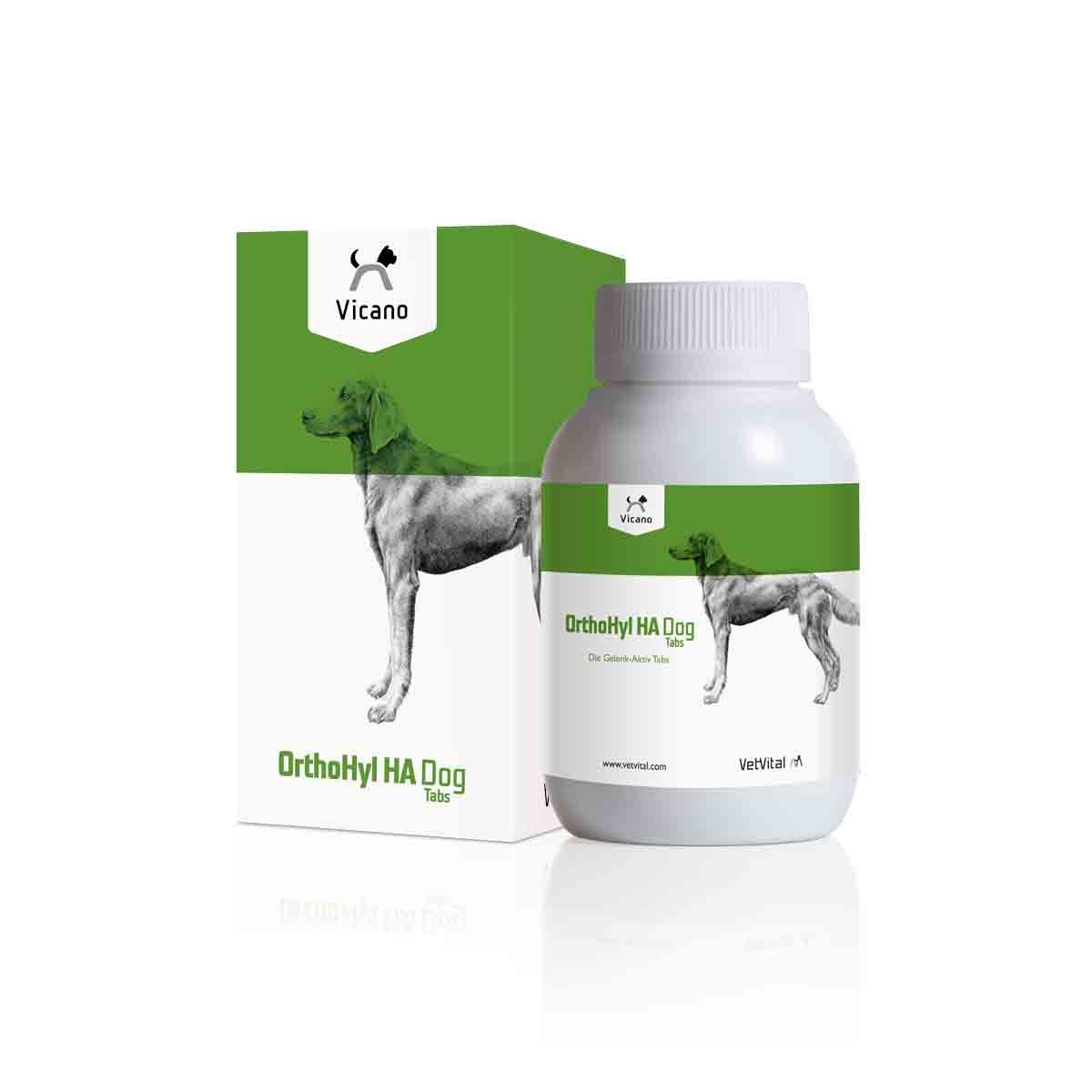  VetVital Vicano OrthoHyl HA Dog Tabs Für Hunde 100 Tabletten OrthoHyl HA Tabs Für HundeHund
