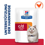  Hills Feline C/d Multicare Stress Huhn Frischebeutel Für Katzen 12 X 85 G Huhn Frischebeutel