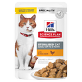  Hills Science Plan Feline Sterilised Cat Adult Huhn Frischebeutel 12 X 85 G Huhn Frischebeutel