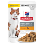  Hills Science Plan Feline Sterilised Cat Adult Huhn Frischebeutel 12 X 85 G Huhn Frischebeutel
