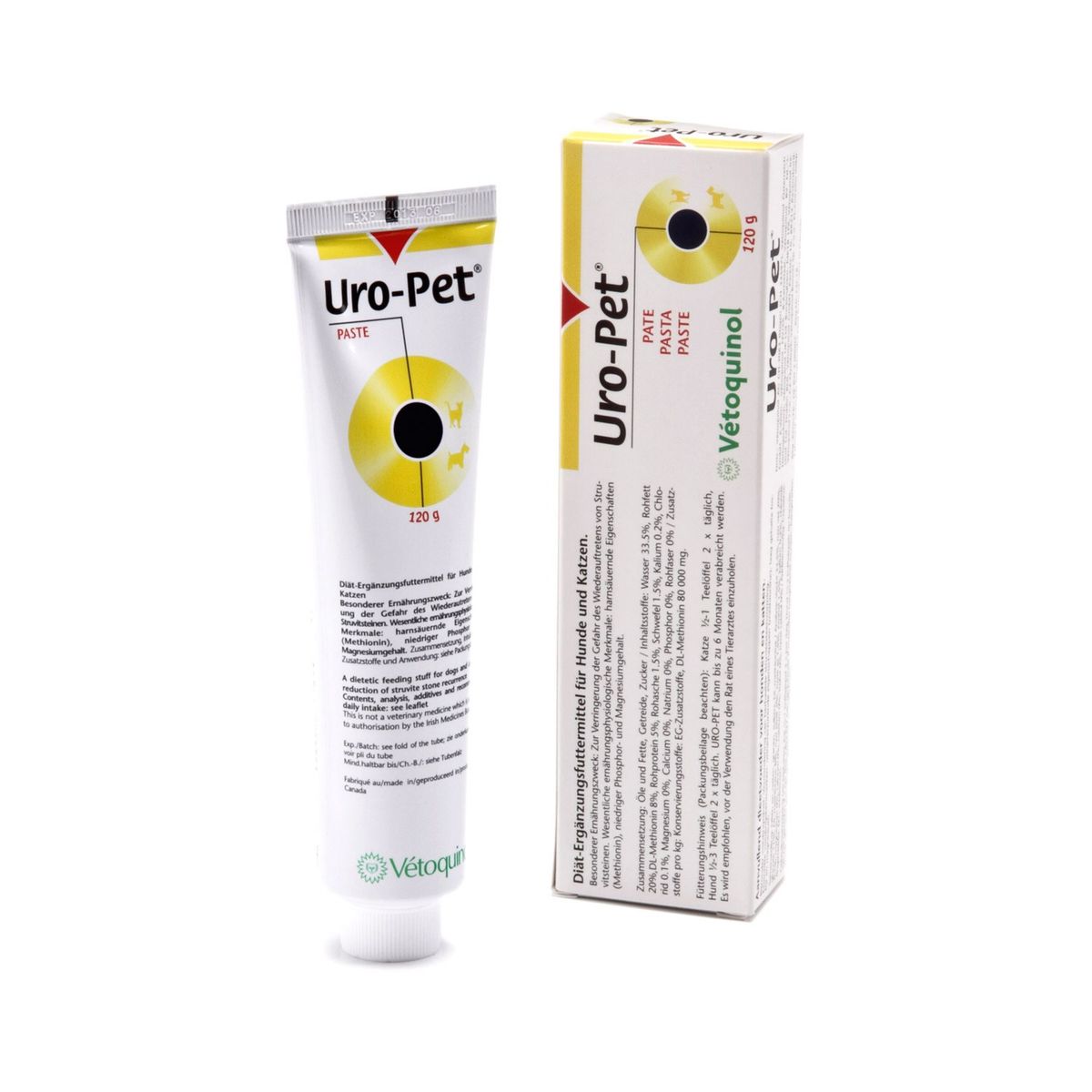  Vetoquinol Uro-Pet Gel Hund + Katze 120 G Uro-Pet Gel