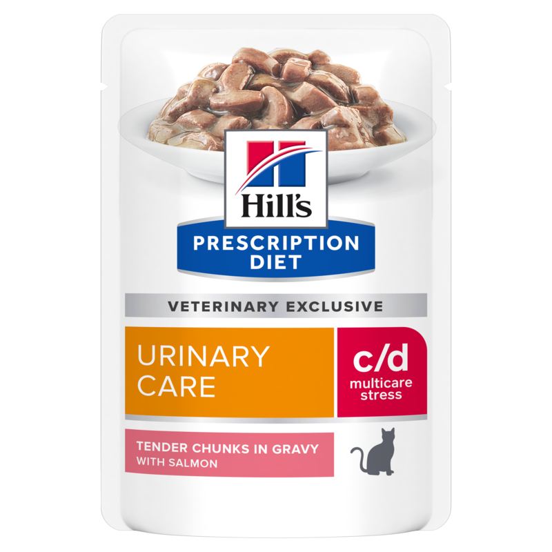  Hills Feline C/d Multicare Stress Lachs Frischebeutel Für Katzen 12 X 85 G Lachs Frischebeutel