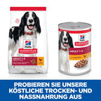  Hills Science Plan Canine Adult Huhn Dosenfutter Für Hunde 12 X 370 G Dosenfutter Mit Huhn