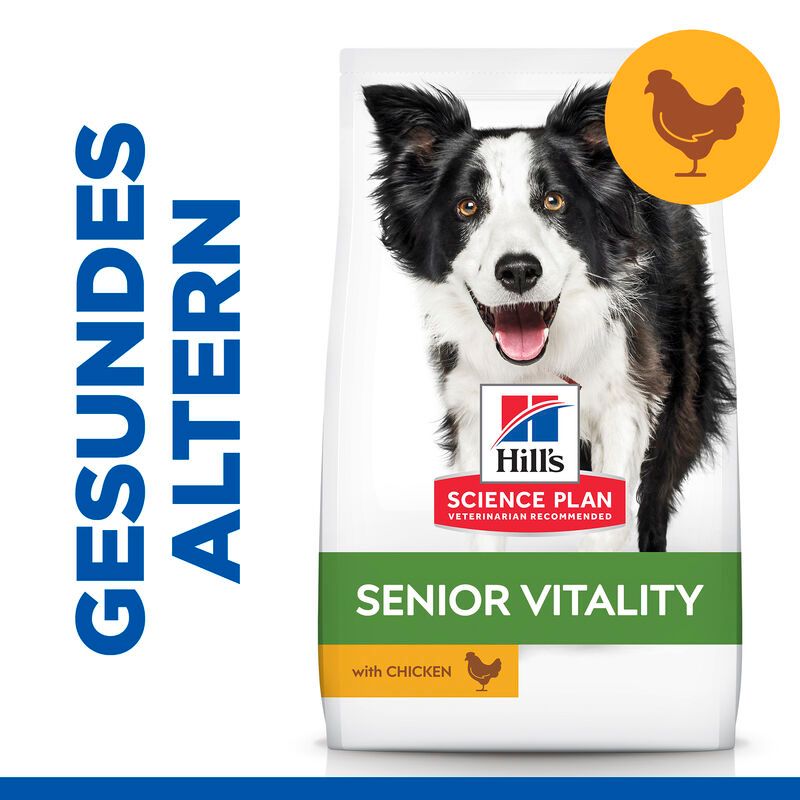  Hills Science Plan Canine Senior Vitality Medium Mature Adult 7+ Trockenfutter Mit Huhn & Reis 14 Kgr Trockenfutter Mit Huhn & Reis