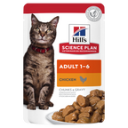 Hills Science Plan Feline Adult Frischebeutel Für Katzen 12 X 85 G Huhn Frischebeutel