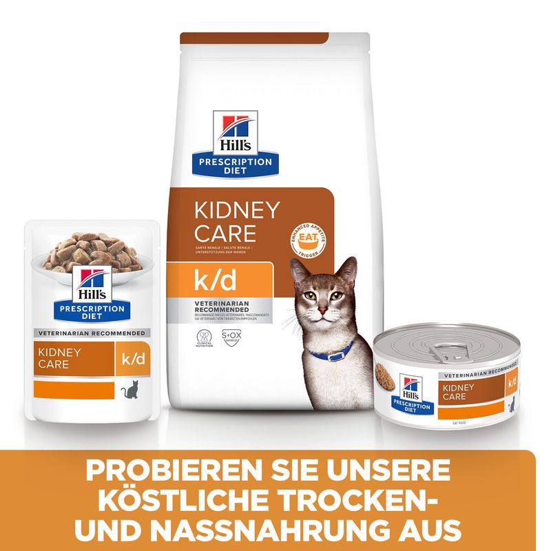  Hills Feline K/d Rind Frischebeutel Für Katzen 12 X Rind Frischebeutel