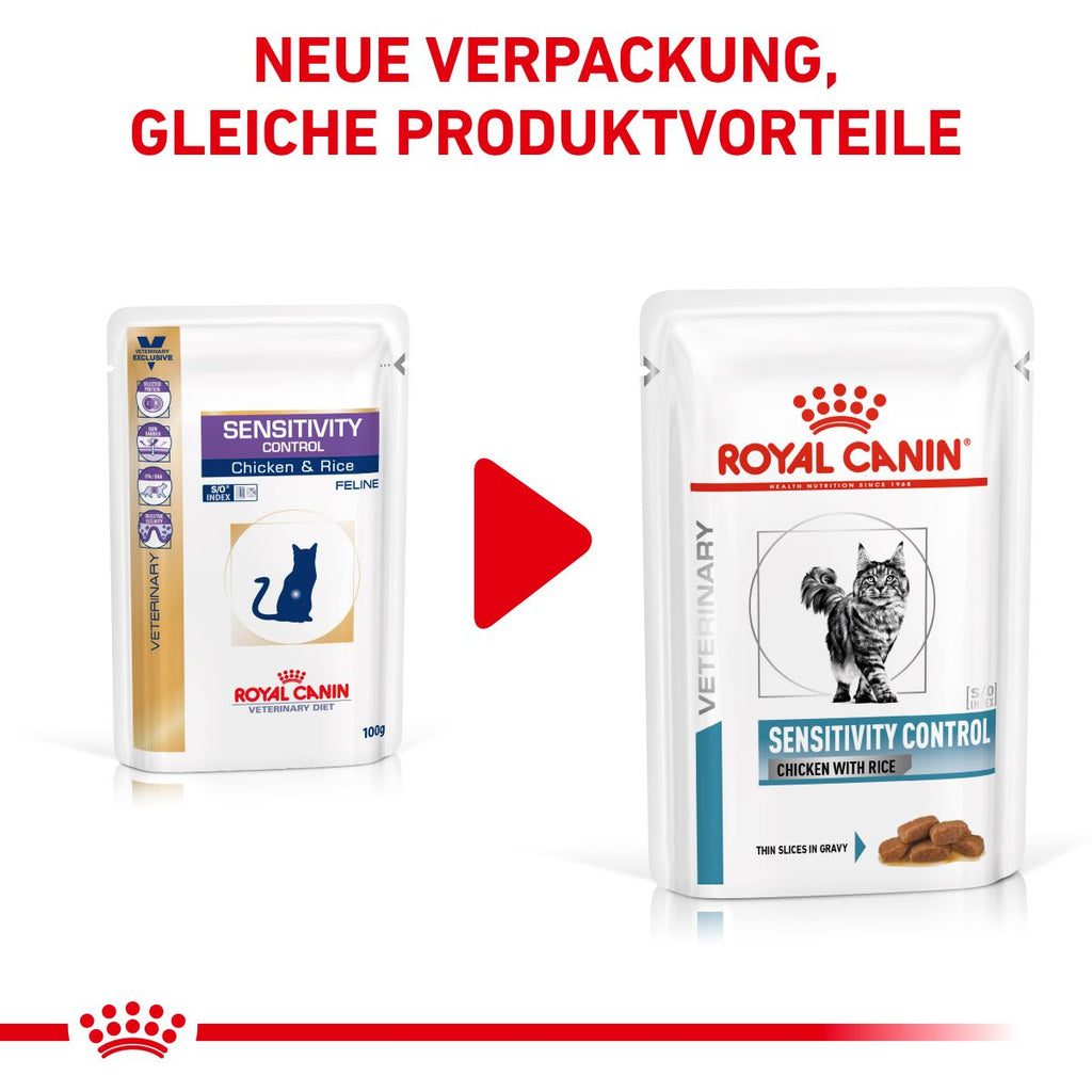  Royal Canin Sensitivity Control Huhn Mit Reis Feine Stückchen In Soße Frischebeutel Für Katzen 12 X 85 G Huhn Und Reis Frischebeutel Für Katzen