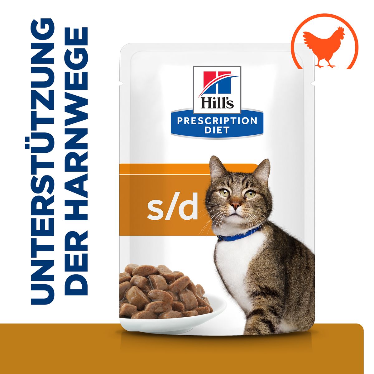  Hills Prescription Diet S/d Nassfutter Für Katzen Mit Huhn 12 X 85 G Frischebeutel