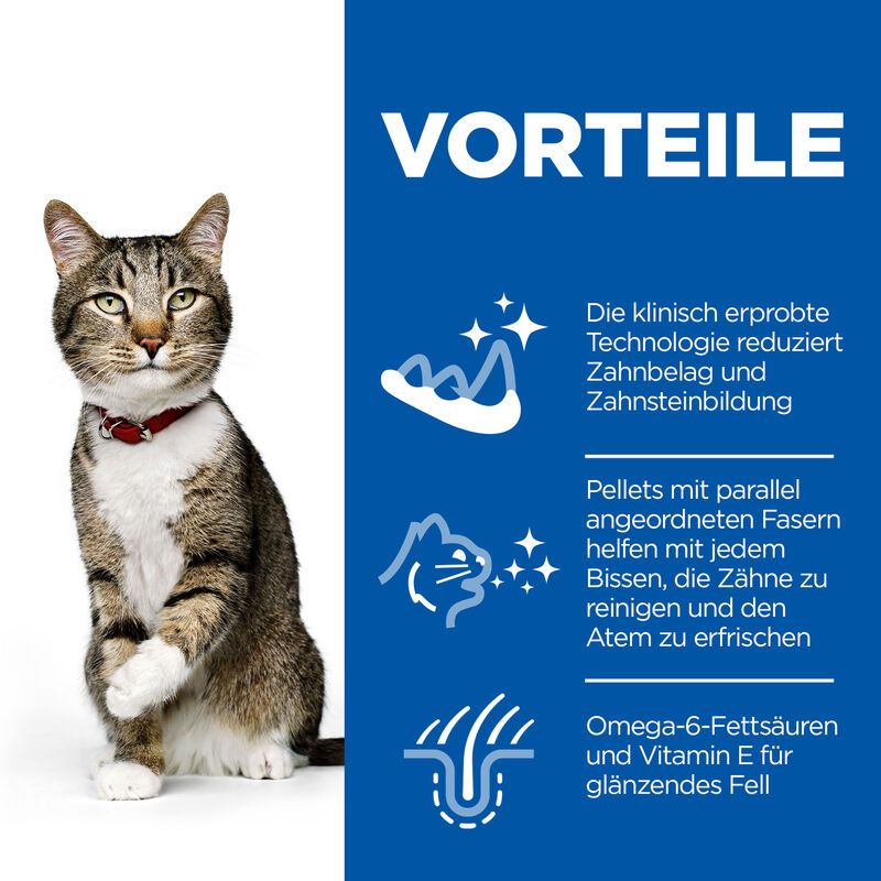 Hills Science Plan Feline Adult Oral Care Trockenfutter Mit Huhn 1,5 Kg Trockenfutter Für Katzen
