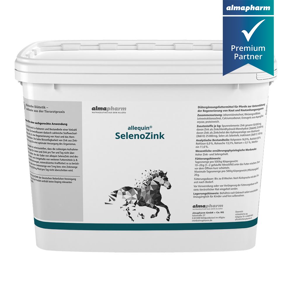  Almapharm Allequin SelenoZink Fürs Pferd 1 Kg Pulver Dose Für Pferde