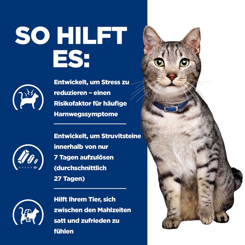  Hills Prescription Diet Feline C/d Multicare Urinary Stress + Metabolic Frischebeutel Für Katzen 12 X 85 G Frischebeutel