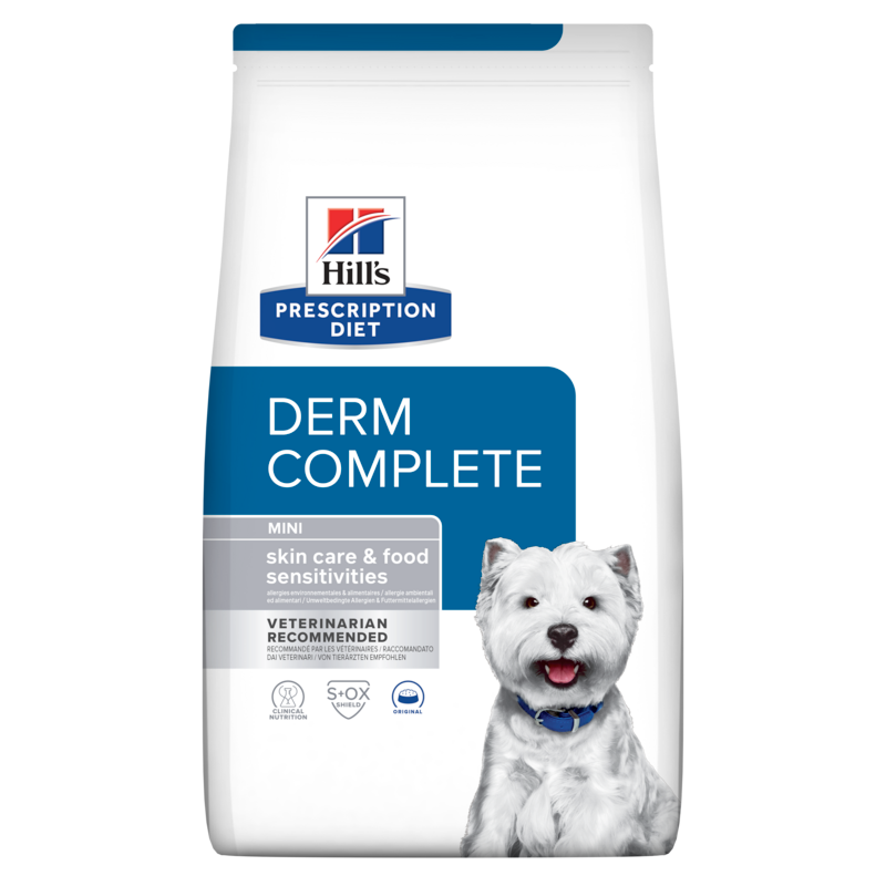  Hills Prescription Diet Canine Derm Complete Mini Trockenfutter Für Kleine Rassen 1,5 Kg Trockenfutter