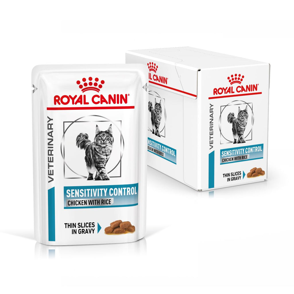  Royal Canin Sensitivity Control Huhn Mit Reis Feine Stückchen In Soße Frischebeutel Für Katzen 12 X 85 G Huhn Und Reis Frischebeutel Für Katzen