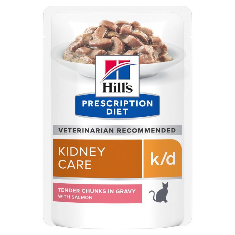  Hills Feline K/d Lachs Frischebeutel Für Katzen 12 X Lachs Frischebeutel