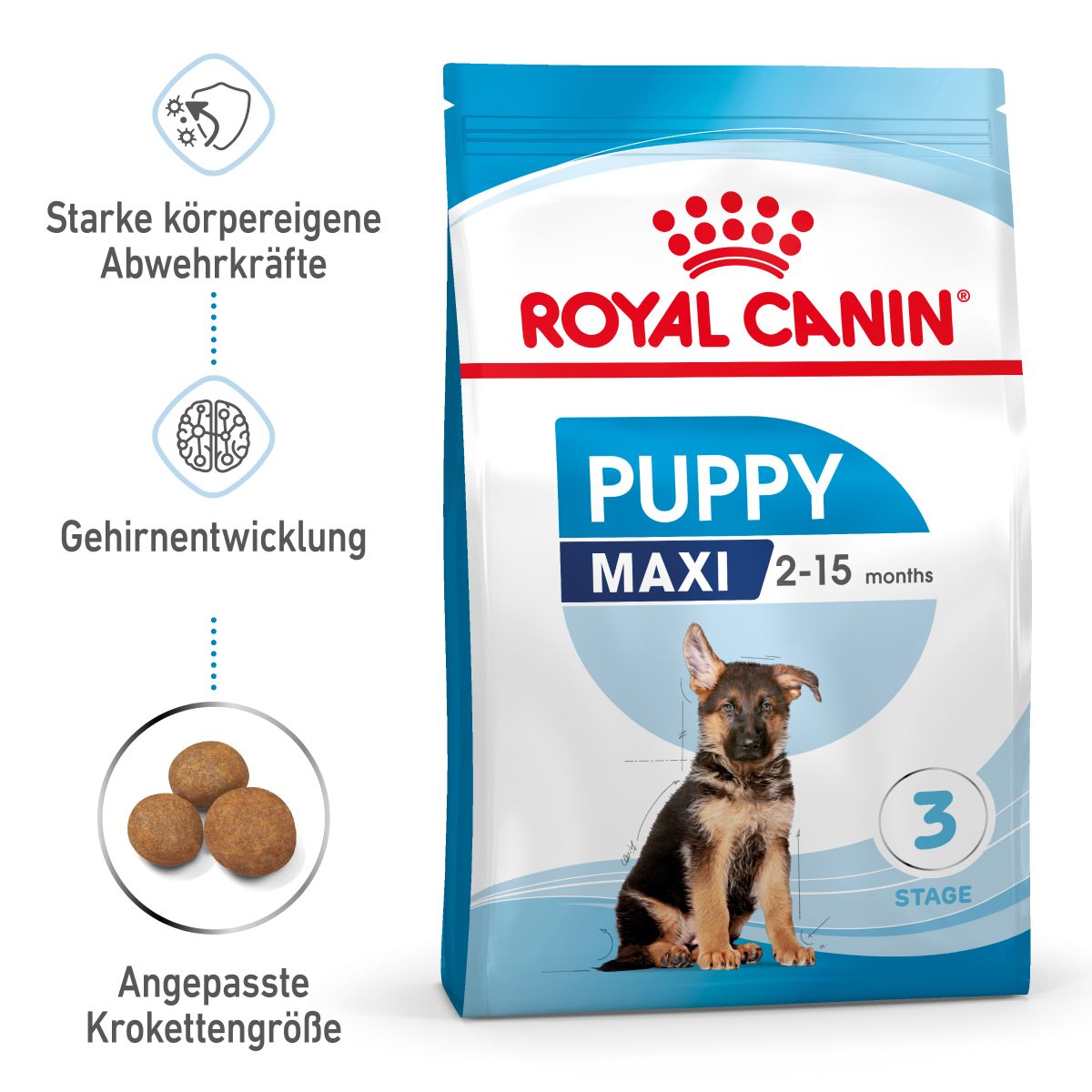  Royal Canin Maxi Puppy Für Welpen Großer Rassen 4 Kg Trockenfutter Für Hunde