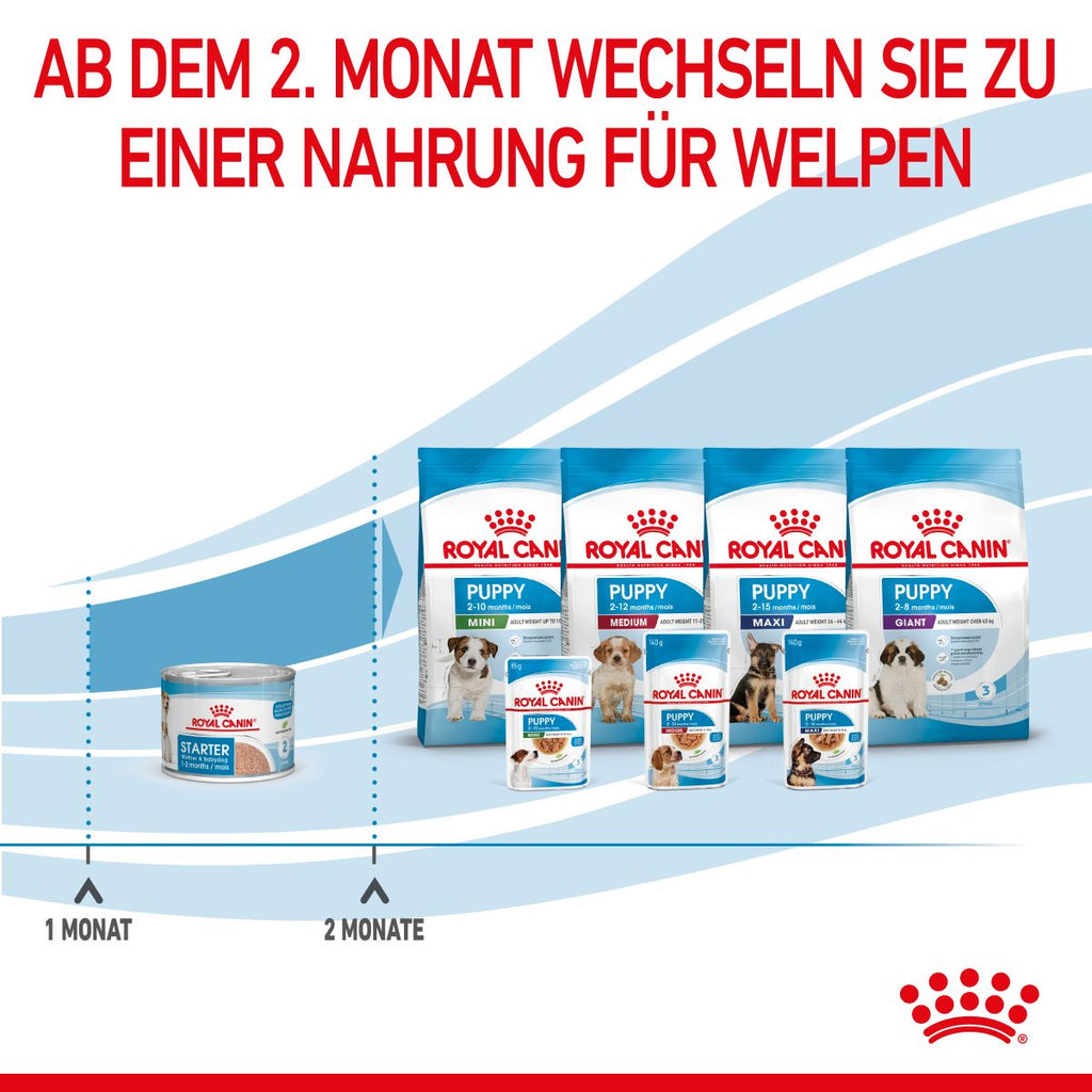  Royal Canin Starter Ultra Soft Mousse Für Welpen 12 X 195 G
