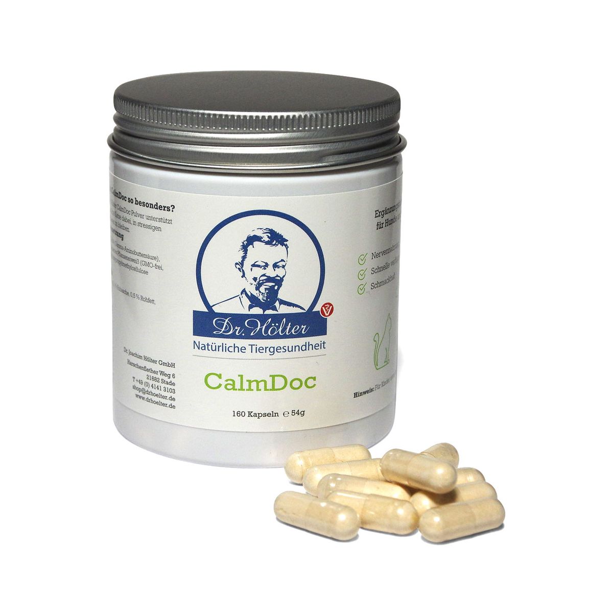 Dr. Hölter CalmDoc Nervennahrung Für Hund Und Katze 90 Kapseln CalmDoc