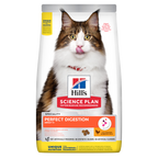  Hills Science Plan Feline Perfect Digestion Adult Trockenfutter Für Katzen 7 Kg Huhn & Reis Trockenfutter Für Katzen