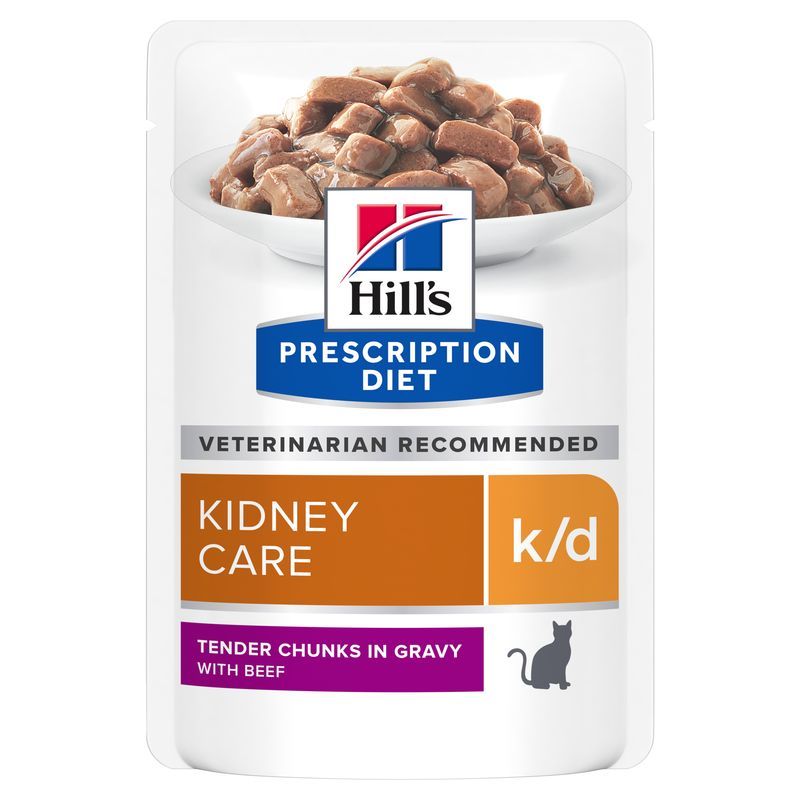  Hills Feline K/d Rind Frischebeutel Für Katzen 12 X Rind Frischebeutel