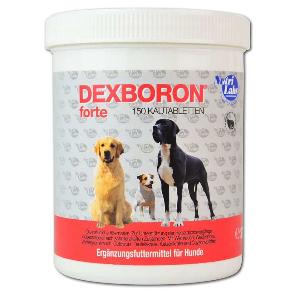  NutriLabs Dexboron Forte Kautabletten Für Alte Hunde 150 Kautabletten Dexboron Forte