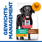  Hills Science Plan Canine Perfect Weight + Active Mobility Adult Large Breed Trockenfutter 12 Kg Huhn Trockenfutter