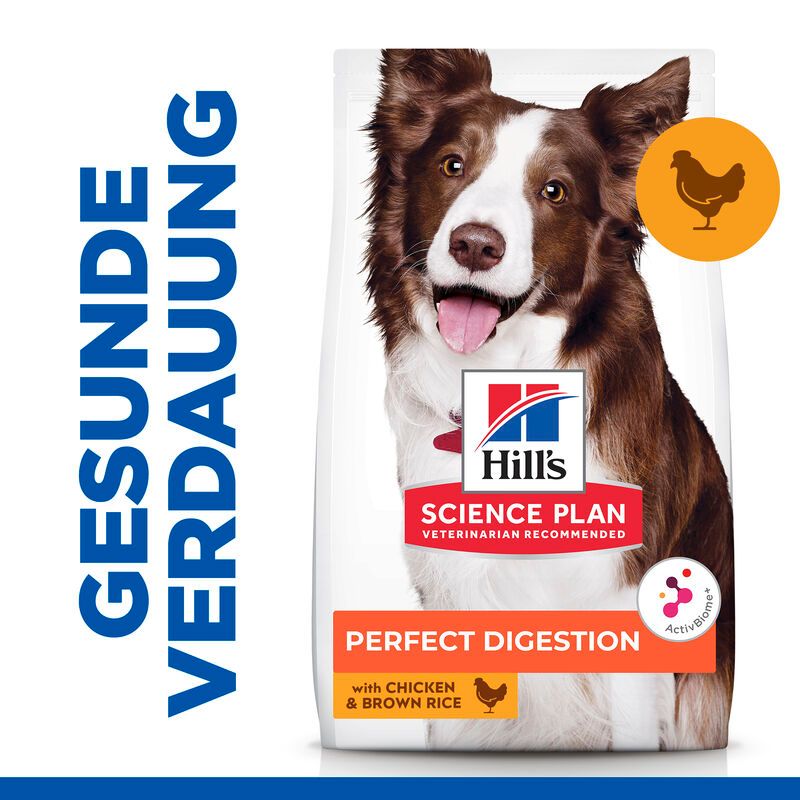  Hills Science Plan Canine Perfect Digestion Adult Medium Trockenfutter Für Hunde 14 Kg Huhn & Reis Trockenfutter