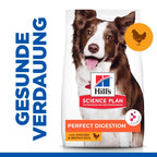  Hills Science Plan Canine Perfect Digestion Adult Medium Trockenfutter Für Hunde 14 Kg Huhn & Reis Trockenfutter