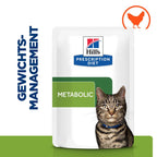  Hills Feline Metabolic Huhn Frischebeutel Für Katzen 12 X 85 G Frischebeutel Huhn