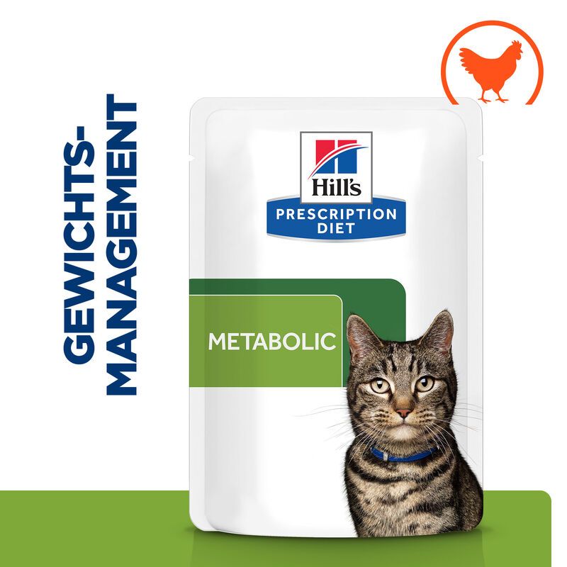 Hills Feline Metabolic Huhn Frischebeutel Für Katzen 12 X 85 G Frischebeutel Huhn
