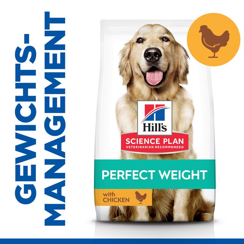  Hills Science Plan Canine Adult Perfect Weight Large Breed Trockenfutter 12 Kg Trockenfutter Mit Huhn