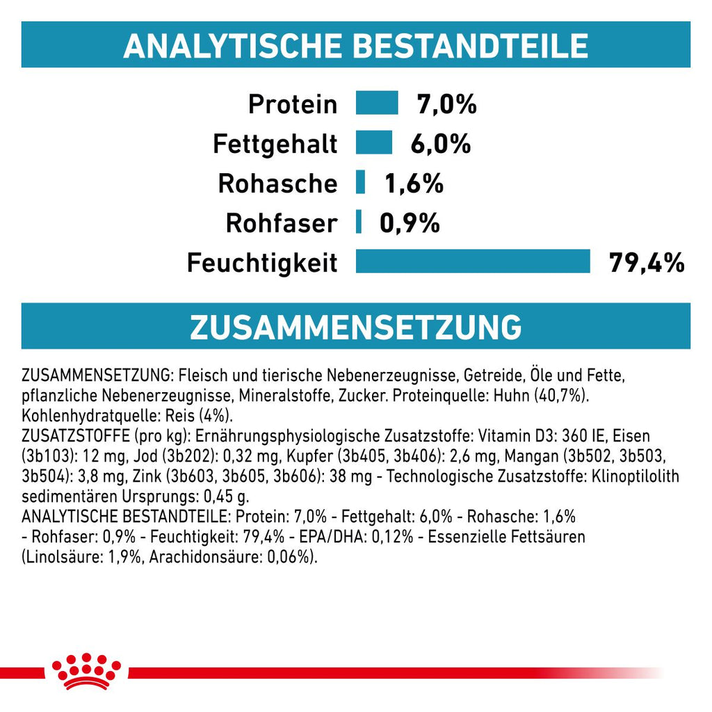  Royal Canin Sensitivity Control Huhn Mit Reis Feine Stückchen In Soße Frischebeutel Für Katzen 12 X 85 G Huhn Und Reis Frischebeutel Für Katzen