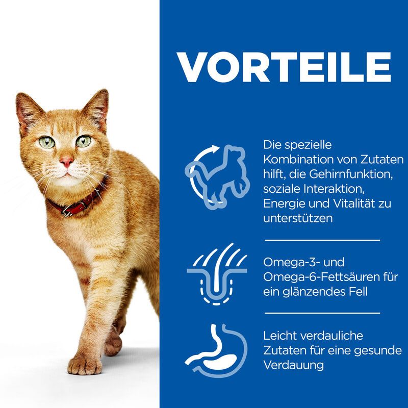  Hills Science Plan Feline Mature Adult 7+ Senior Vitality Huhn Frischebeutel Für Katzen 12 X 85 G Huhn Frischebeutel
