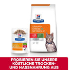  Hills Prescription Diet Feline C/d Multicare Urinary Stress + Metabolic Frischebeutel Für Katzen 12 X 85 G Frischebeutel