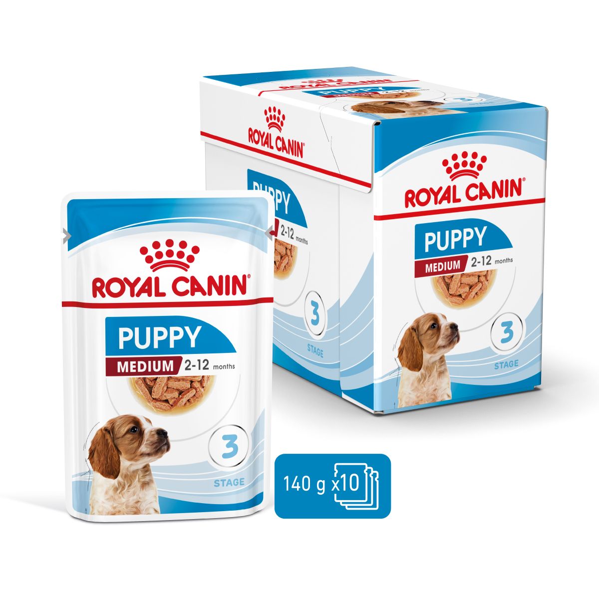  Royal Canin Medium Puppy Frischebeutel 10 X 140 G Frischebeutel Für Hunde