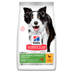  Hills Science Plan Canine Senior Vitality Medium Mature Adult 7+ Trockenfutter Mit Huhn & Reis 14 Kgr Trockenfutter Mit Huhn & Reis