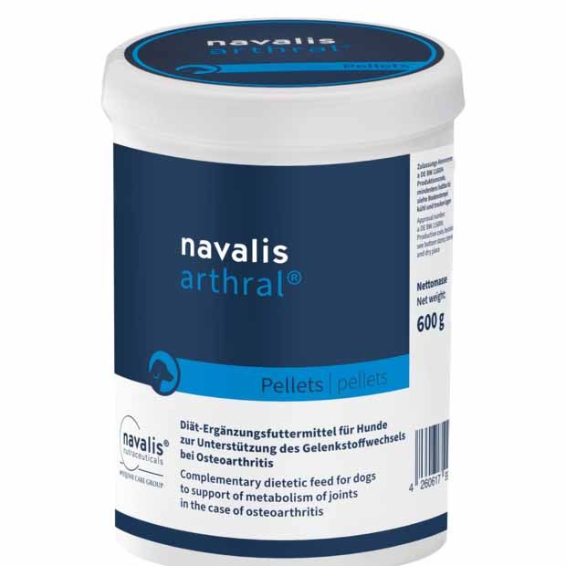  Navalis Arthral Dog Für Hunde 600 G Dose Pellets Für Hunde