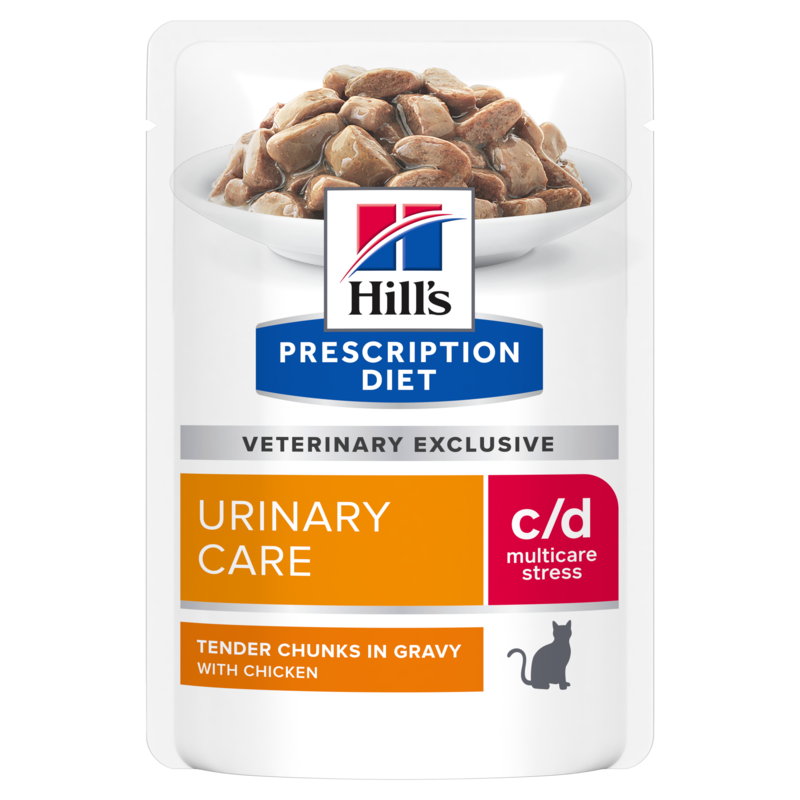  Hills Feline C/d Multicare Stress Huhn Frischebeutel Für Katzen 12 X 85 G Huhn Frischebeutel